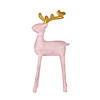 National Tree Company First Traditions&#8482; 12" Woodgrain Reindeer Decor, Pink Image 3