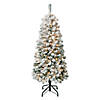 National Tree Company First Traditions&#8482; 4.5 ft. Acacia Medium Flocked Tree with Clear Lights Image 1