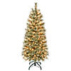 National Tree Company First Traditions&#8482; 4.5 ft. Arcadia Cashmere Pine Slim Tree with Clear Lights Image 1