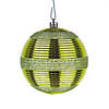 National Tree Company First Traditions&#8482; 4 Piece Shatterproof Swirling Lime Green Ornaments Image 2