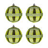 National Tree Company First Traditions&#8482; 4 Piece Shatterproof Swirling Lime Green Ornaments Image 4