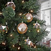 National Tree Company First Traditions&#8482; 6 Piece Shatterproof Geometric Silver Ornaments Image 1