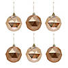 National Tree Company First Traditions&#8482; 6 Piece Shatterproof Geometric Silver Ornaments Image 4