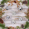 National Tree Company First Traditions&#8482; 6 Piece Shatterproof Glittering Silver Ornaments Image 1