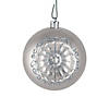 National Tree Company First Traditions&#8482; 6 Piece Shatterproof Glittering Silver Ornaments Image 3