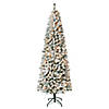 National Tree Company First Traditions&#8482; 7.5 ft. Acacia Medium Flocked Tree with Clear Lights Image 1