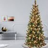 National Tree Company First Traditions&#8482; 7.5 ft. Charleston Pine Slim Tree with Clear Lights Image 1