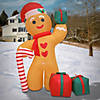 National Tree Company First Traditions - 8' Inflatable Blow Up Gingerman with 6 Warm White LED Lights Image 1