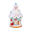 National Tree Company First Traditions&#8482; 8" Santa Cake House with Lights Image 1