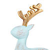 National Tree Company First Traditions&#8482; 9" Woodgrain Reindeer Decor, Blue Image 2