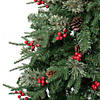 National Tree Company, First Traditions&#8482; Collection, 6ft Artificial Feel Real&#8482; Virginia Pine Mixed Hinged Tree with Berries and Pinecones Image 2