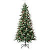 National Tree Company, First Traditions&#8482; Collection, 7.5 ft. Artificial Feel Real&#8482; Virginia Pine Mixed Hinged Tree with Berries and Pinecones Image 1