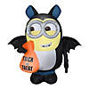 National Tree Company Halloween Airblown Dave in Bat Costume, 2 White LED Lights Image 1