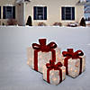 National Tree Company Pre-Lit White Thread Gift Box Assortment Image 1