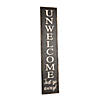 National Tree Company "Unwelcome" Porch Sign, 39 in, Gray Image 3