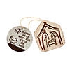 Nativity Christmas Ornaments with Card - 12 Pc. Image 1