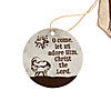 Nativity Christmas Ornaments with Card - 12 Pc. Image 1