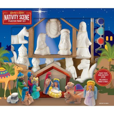 Nativity Scene - Plaster Figurine Paint Set Image 1