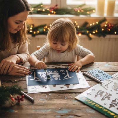 Nativity Scene Stencil Image 2