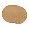 Natural Basketweave Round Woven Placemat (Set Of 4) Image 1