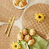 Natural Basketweave Round Woven Placemat (Set Of 4) Image 3