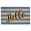 Natural Coir "Hello" Outdoor Rectangular Doormat 18" x 30" Image 1