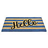Natural Coir "Hello" Outdoor Rectangular Doormat 18" x 30" Image 2