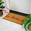 Natural Coir "Love" Arrow Outdoor Doormat 18" x 30" Image 1