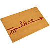 Natural Coir "Love" Arrow Outdoor Doormat 18" x 30" Image 3