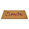 Natural Coir "Smile" Outdoor Rectangular Doormat 18" x 30" Image 2