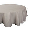 Natural Solid Chambray Tablecloth 70 Round Image 1