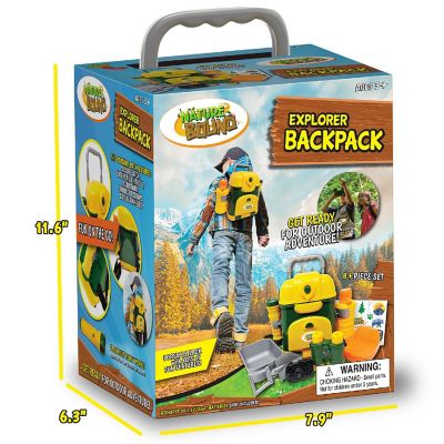Nature Bound Explorer Backpack &amp;#8211; 9pc Adventure Gear, Binoculars, Flashlight 3+ Image 2