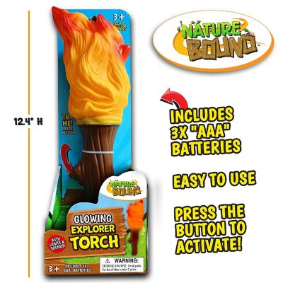 Nature Bound: Glowing Explorer Torch - Handheld Illuminating Toy, Crackling Image 2