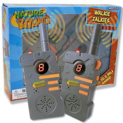 Nature Bound Walkie Talkies &amp;#8211; 2pc Set, 2 Mile Range, Flashlight, 8 Channels 5+ Image 1