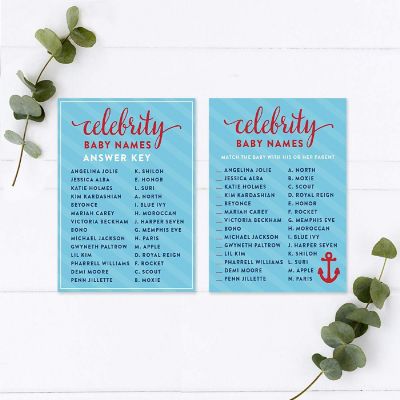 Nautical Baby Celeb Name Game 20pk Image 1