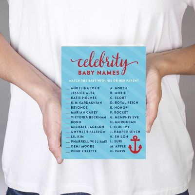 Nautical Baby Celeb Name Game 20pk Image 1