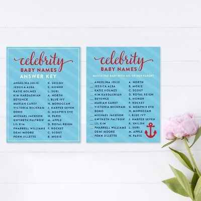 Nautical Baby Celeb Name Game 20pk Image 2