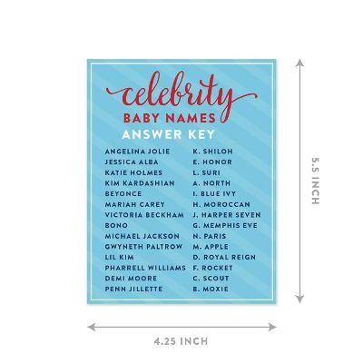 Nautical Baby Celeb Name Game 20pk Image 3