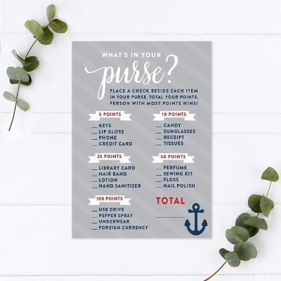 Nautical Baby Purse? Game 20pk Image 1