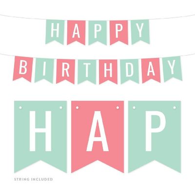 Nautical Birthday Pennant - 4 x 5.5 Inch Image 1