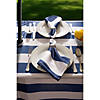 Nautical Blue Cabana Stripe Outdoor Tablecloth With Zipper 52 Round Image 3
