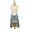 Nautical Blue Chevron Chef Apron Image 2