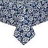 Nautical Blue  Floral Print Outdoor Tablecloth With Zipper, 60X84 Image 1