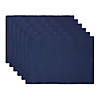 Nautical Blue Ribbed Placemat (Set Of 6) Image 1