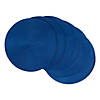 Nautical Blue Round Polypropylene Woven Placemat (Set Of 6) Image 1