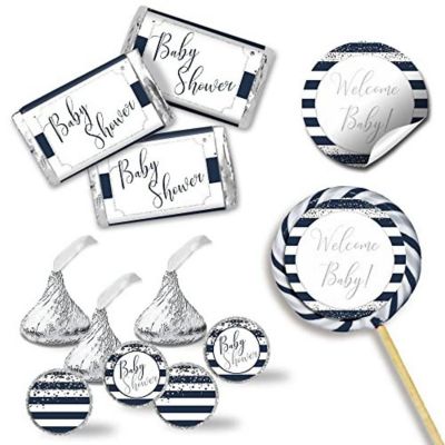 Navy and Silver Sticker Bundle 429pc. by AmandaCreation Image 1