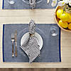 Navy & White 2-Tone Ribbed Placemat (Set Of 6) Image 3