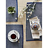 Navy & White 2-Tone Ribbed Placemat (Set Of 6) Image 4