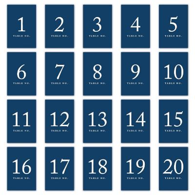 Navy Blue Perforated Numbers 1 20 Image 3