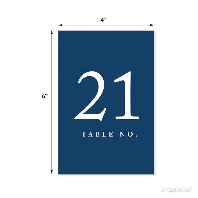 Navy Blue Perforated Numbers 21 40 Image 1